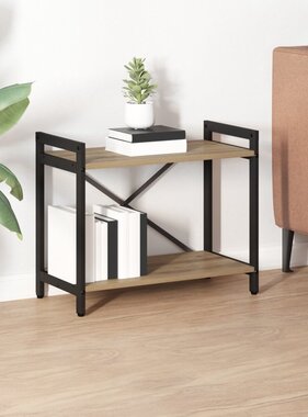 VidaXL Boekenkast artisanaal eikenkleurig 60 x 30 x 48.5 cm