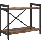 VidaXL Boekenkast Gerookt eiken 60 x 30 x 48.5 cm Bewerkt hout