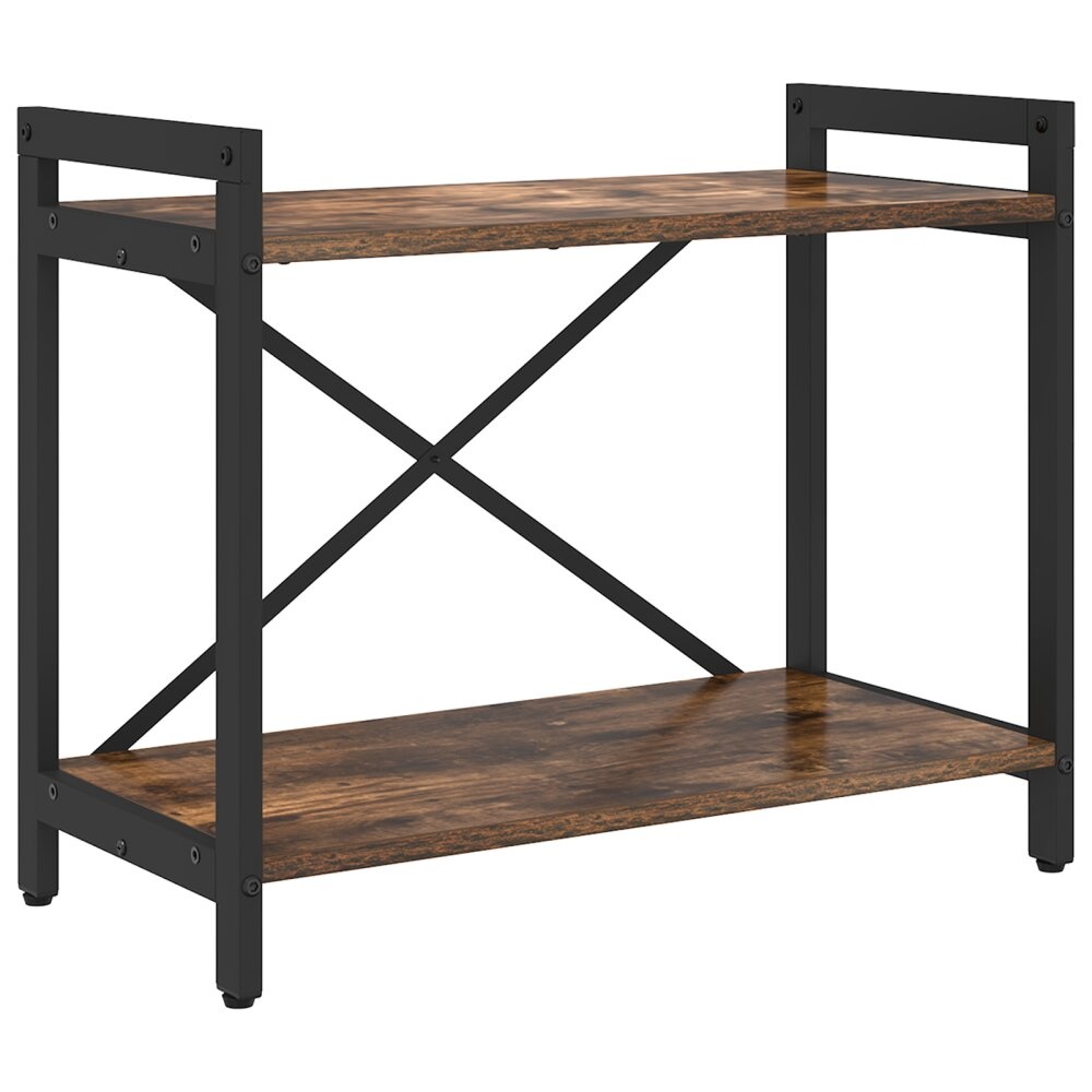 VidaXL Boekenkast Gerookt eiken 60 x 30 x 48.5 cm Bewerkt hout