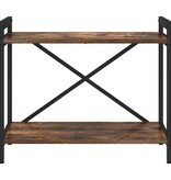 VidaXL Boekenkast Gerookt eiken 60 x 30 x 48.5 cm Bewerkt hout