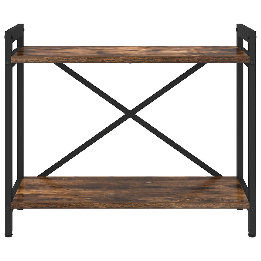 VidaXL Boekenkast Gerookt eiken 60 x 30 x 48.5 cm Bewerkt hout