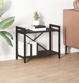 VidaXL Boekenkast Zwart eiken 60 x 30 x 48.5 cm Bewerkt hout