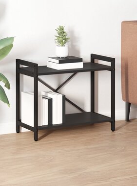 VidaXL Boekenkast Zwart eiken 60 x 30 x 48.5 cm Bewerkt hout