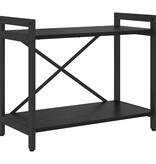 VidaXL Boekenkast Zwart eiken 60 x 30 x 48.5 cm Bewerkt hout