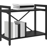 VidaXL Boekenkast Zwart eiken 60 x 30 x 48.5 cm Bewerkt hout