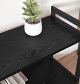 VidaXL Boekenkast Zwart eiken 60 x 30 x 48.5 cm Bewerkt hout