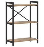 VidaXL Boekenkast artisanaal eikenkleurig 60 x 30 x 83 cm Bewerkt hout
