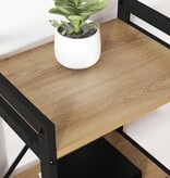 VidaXL Boekenkast artisanaal eikenkleurig 60 x 30 x 83 cm Bewerkt hout