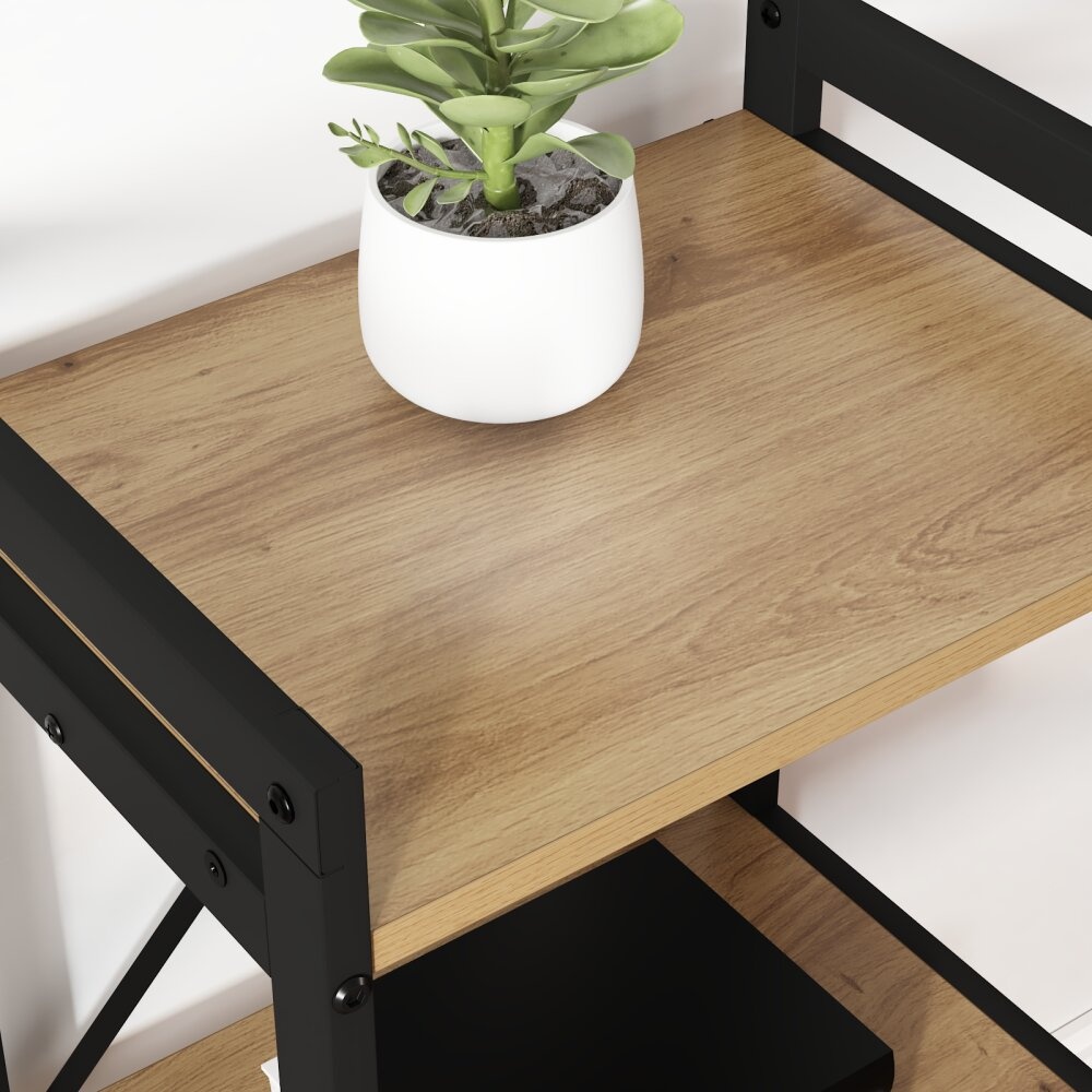 VidaXL Boekenkast artisanaal eikenkleurig 60 x 30 x 83 cm Bewerkt hout