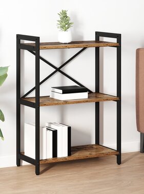 VidaXL Boekenkast Oud hout 60 x 30 x 83 cm Bewerkt hout