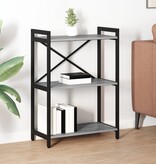 VidaXL Boekenkast Grijs sonoma 60 x 30 x 83 cm Bewerkt hout