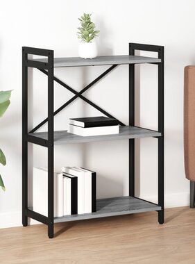VidaXL Boekenkast Grijs sonoma 60 x 30 x 83 cm Bewerkt hout