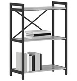VidaXL Boekenkast Grijs sonoma 60 x 30 x 83 cm Bewerkt hout