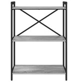 VidaXL Boekenkast Grijs sonoma 60 x 30 x 83 cm Bewerkt hout