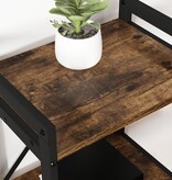 VidaXL Boekenkast Gerookt eiken 60 x 30 x 83 cm Bewerkt hout