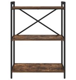 VidaXL Boekenkast Gerookt eiken 60 x 30 x 83 cm Bewerkt hout