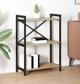 VidaXL Boekenkast Sonoma eiken 60 x 30 x 83 cm Bewerkt hout