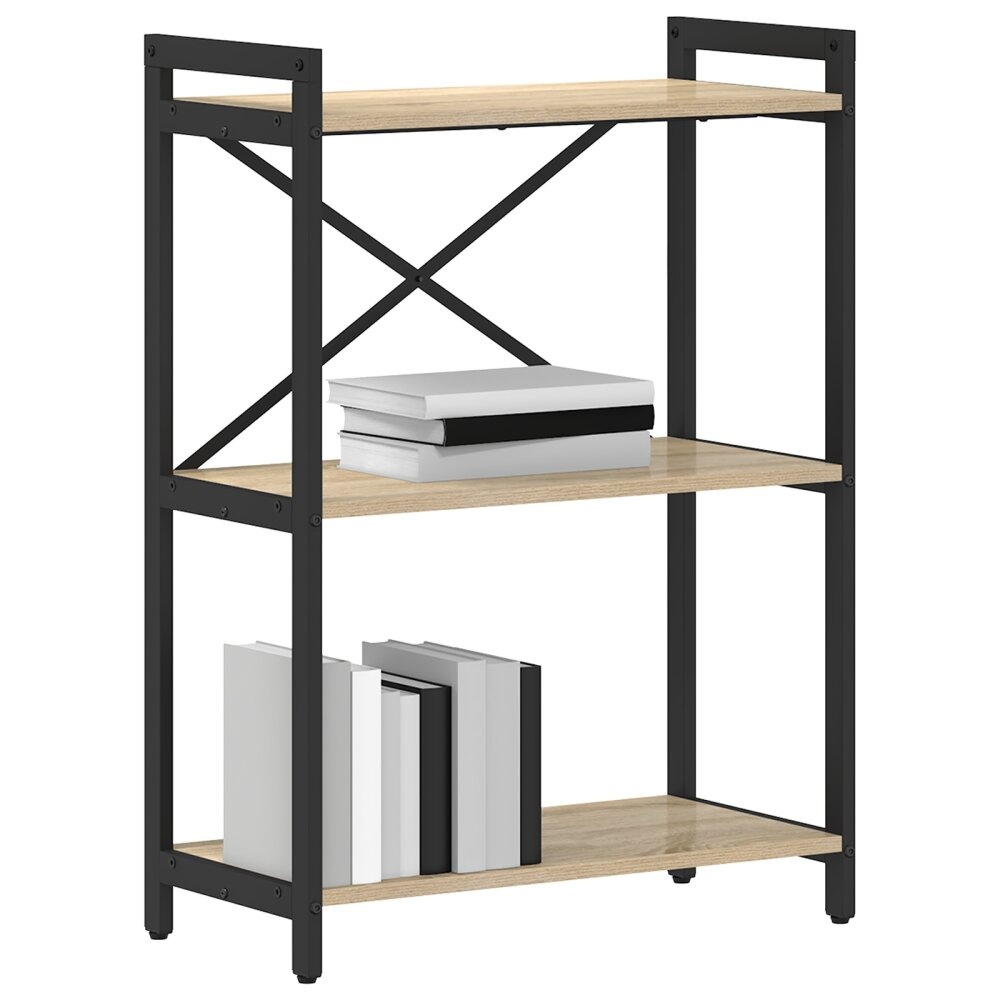 VidaXL Boekenkast Sonoma eiken 60 x 30 x 83 cm Bewerkt hout