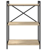 VidaXL Boekenkast Sonoma eiken 60 x 30 x 83 cm Bewerkt hout