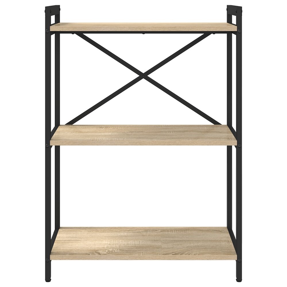 VidaXL Boekenkast Sonoma eiken 60 x 30 x 83 cm Bewerkt hout