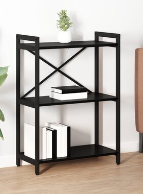 VidaXL Boekenkast Zwart eiken 60 x 30 x 83 cm Bewerkt hout