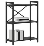 VidaXL Boekenkast Zwart eiken 60 x 30 x 83 cm Bewerkt hout