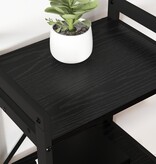 VidaXL Boekenkast Zwart eiken 60 x 30 x 83 cm Bewerkt hout