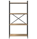 VidaXL Boekenkast artisanaal eikenkleurig 60 x 30 x 118 cm