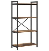 VidaXL Boekenkast Oud hout 60 x 30 x 118 cm Hout en Staal