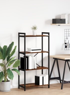 VidaXL Boekenkast Gerookt eiken 60 x 30 x 118 cm Spaanplaat