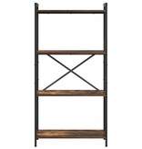 VidaXL Boekenkast Gerookt eiken 60 x 30 x 118 cm Spaanplaat