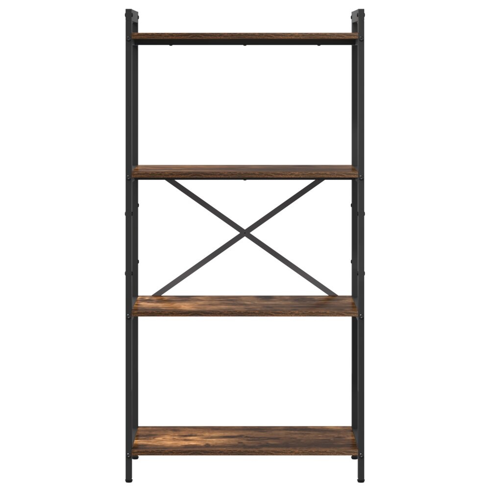 VidaXL Boekenkast Gerookt eiken 60 x 30 x 118 cm Spaanplaat