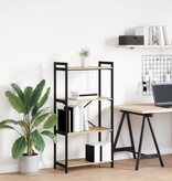 VidaXL Boekenkast Sonoma eiken 60 x 30 x 118 cm MDF en Staal