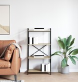 VidaXL Boekenkast Sonoma eiken 60 x 30 x 118 cm MDF en Staal