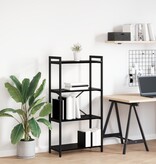 VidaXL Boekenkast Zwart eiken 60 x 30 x 118 cm Bewerkt hout