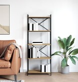VidaXL Boekenkast artisanaal eikenkleurig 60 x 30 x 153 cm