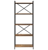 VidaXL Boekenkast Oud hout 60 x 30 x 153 cm Bewerkt hout