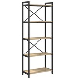 VidaXL Boekenkast Sonoma eiken 60 x 30 x 153 cm Bewerkt hout