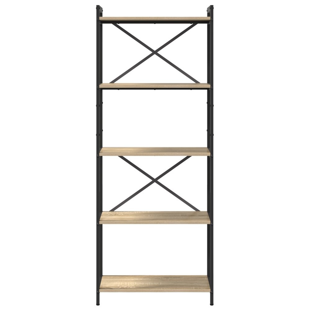 VidaXL Boekenkast Sonoma eiken 60 x 30 x 153 cm Bewerkt hout