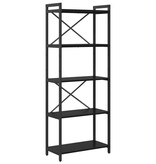 VidaXL Boekenkast Zwart eiken 60 x 30 x 153 cm Bewerkt hout