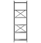 VidaXL Boekenkast Grijs sonoma 60 x 30 x 188 cm Hout en staal