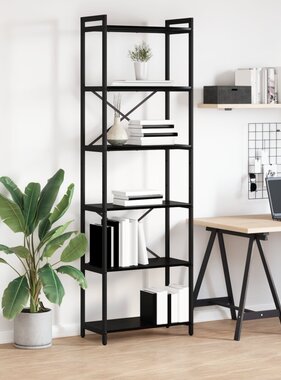 VidaXL Boekenkast Zwart eiken 60 x 30 x 188 cm Spaanplaat