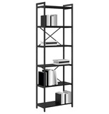 VidaXL Boekenkast Zwart eiken 60 x 30 x 188 cm Spaanplaat