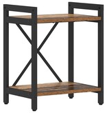 VidaXL Boekenkast Oud hout 40 x 30 x 48.5 cm Bewerkt hout