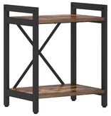 VidaXL Boekenkast Gerookt eiken 40 x 30 x 48.5 cm Bewerkt hout