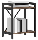 VidaXL Boekenkast Gerookt eiken 40 x 30 x 48.5 cm Bewerkt hout