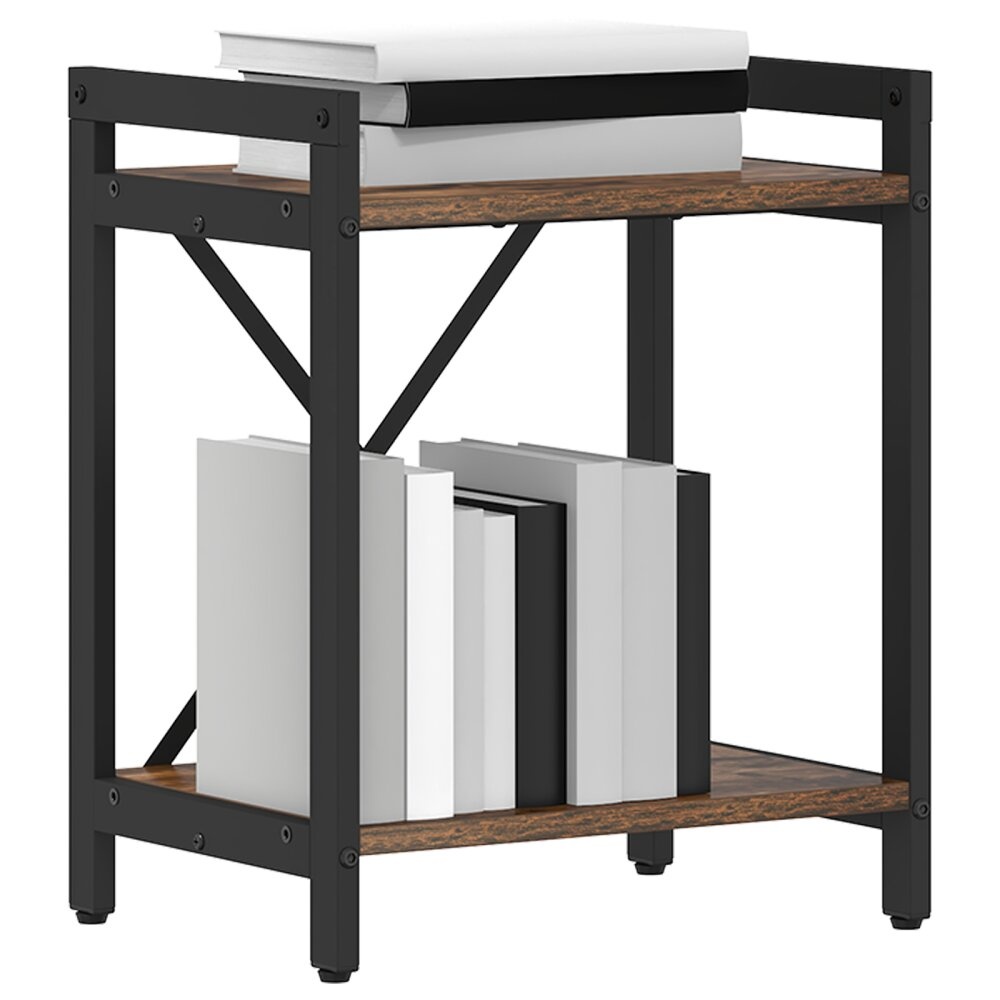 VidaXL Boekenkast Gerookt eiken 40 x 30 x 48.5 cm Bewerkt hout