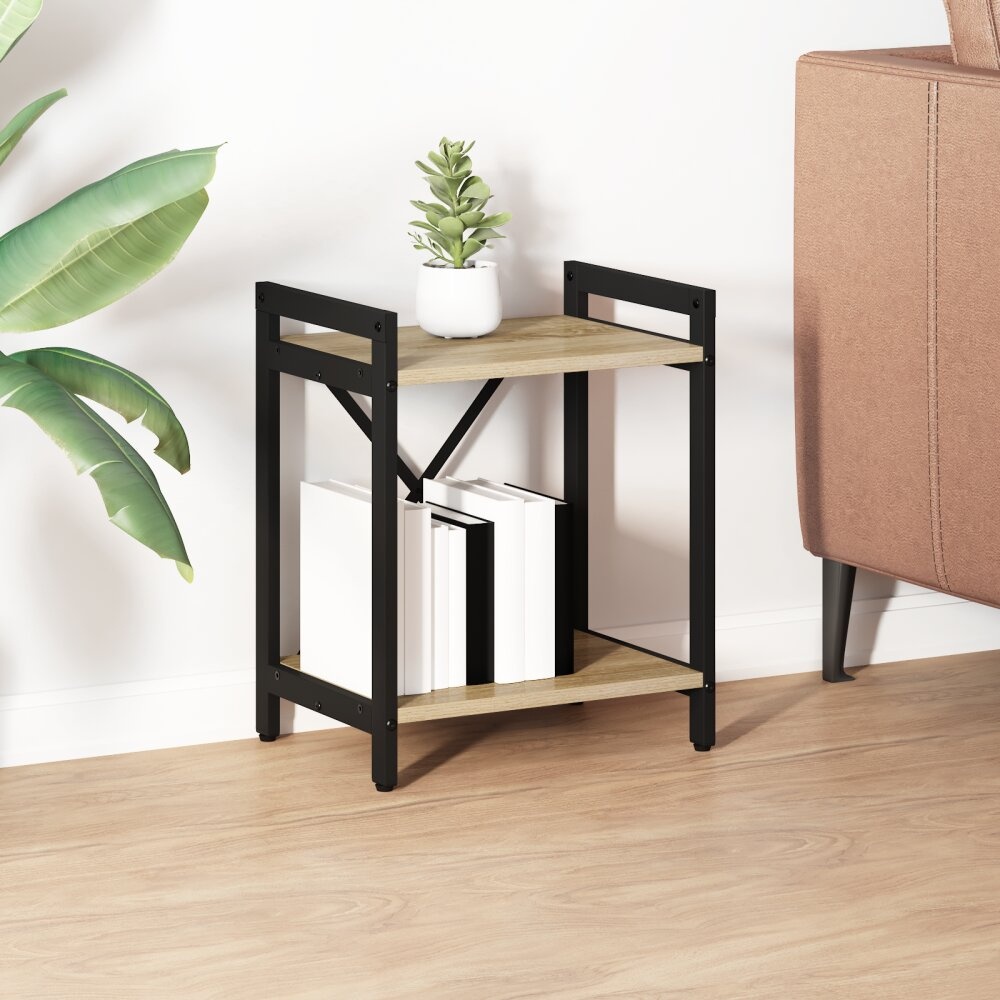 VidaXL Boekenkast Sonoma eiken 40 x 30 x 48.5 cm Bewerkt hout