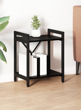 VidaXL Boekenkast Zwart eiken 40 x 30 x 48.5 cm Bewerkt hout