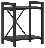 VidaXL Boekenkast Zwart eiken 40 x 30 x 48.5 cm Bewerkt hout